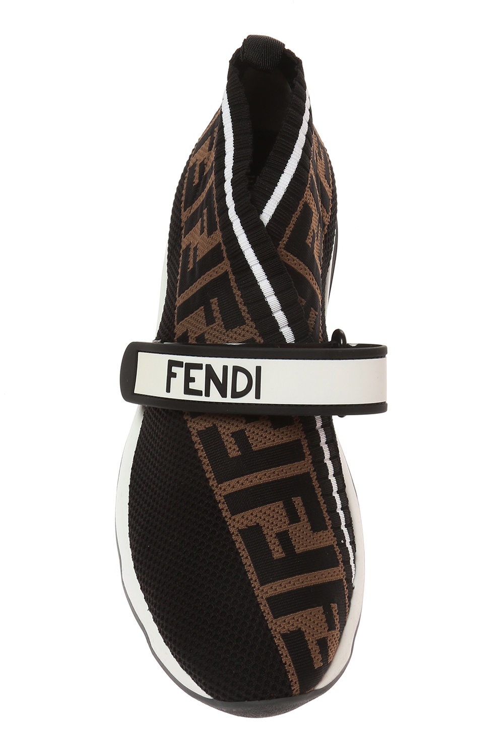 fendi azuma Kids jacquard FF-motif bunny beanie | fendi